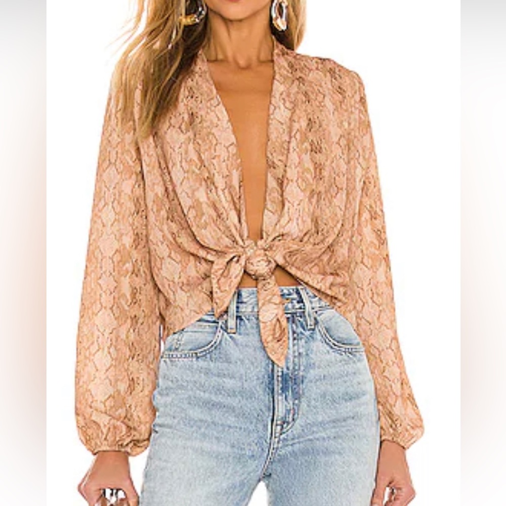 RESA - Snake print blouse